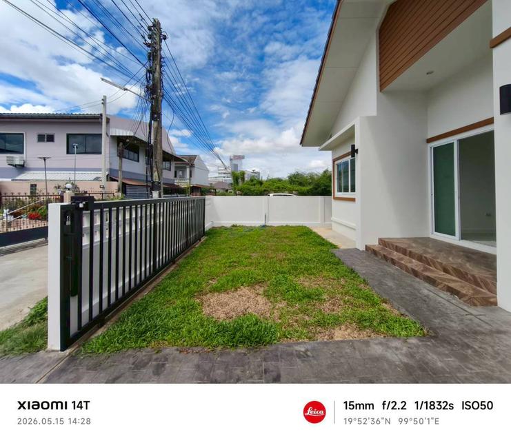บ้านเดี่ยวสร้างใหม่พร้อมเข้าอยู่กลางเมืองเชียงรายทำเลไข่แดง 5