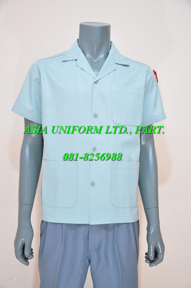 เสื้อช็อปช่าง 3 กระเป๋า สี กรมท่า เทา เขียวเข้ม เขียวอ่อน 4