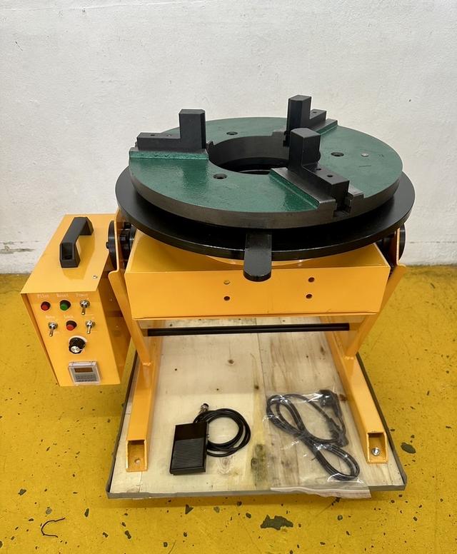 เครื่องหมุนจับชิ้นงาน HD-100 220V จับชิ้นงาน2.5นิ้ว-15นิ้ว รับน้ำหนัก100กก