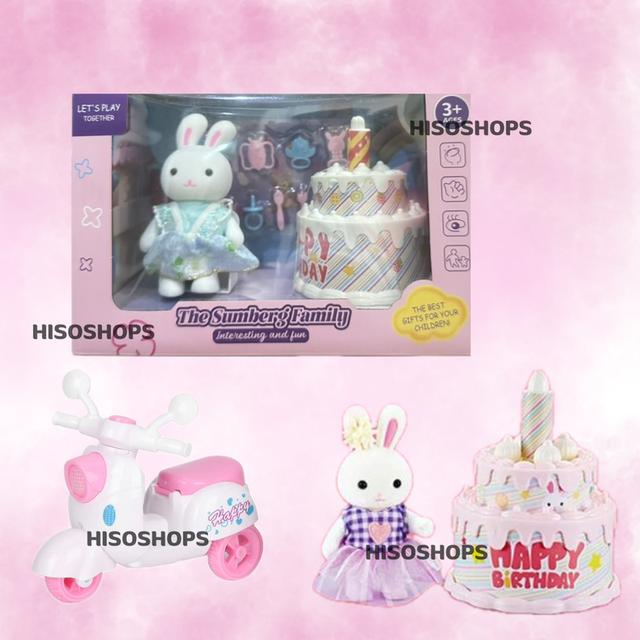 The Sumberg Family ชุดกระต่ายน้อยบ้านซิลวาเนียน มาพร้อมเฟอร์นิเจอร์หลากหลายแบบ ใหม่ล่าสุด สีสันสดใส 6