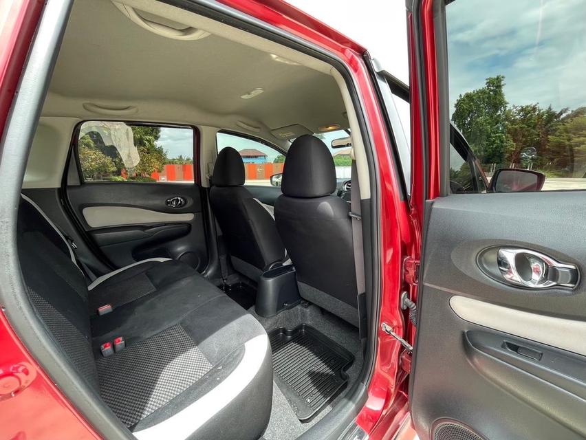 Nissan Note 1.2V ปี 2017 AT สีแดง รูปที่ 10