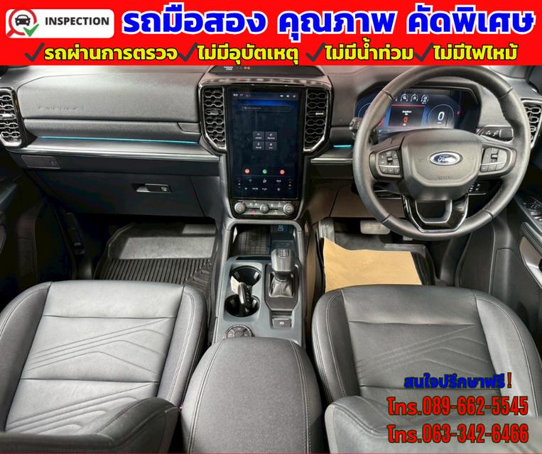 🔴ปี2025 Ford EVEREST 2.0 Titanium+ 4WD. 🔴มี Sunroof  🔴ไมล์แท้ 28,xxxกม. 🔴ยังมีรับประกันศูนย์ ถึง2029 12