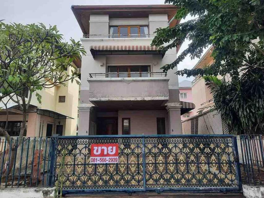 ขายบ้านเดี่ยว 3 ชั้น มบ.พิมาน ถนนเฉลิมพระเกียรติซอย28 ทำเลดี ใกล้สวนหลวง ร.9 1