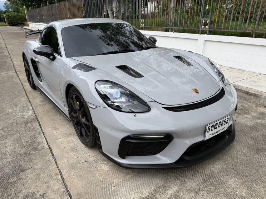 PORSCHE 718 CAYMAN 2.0 Turbo 2018 สีดำ WRAP สีเทา ชุดแต่ง GT4 RS รอบคัน รถสวยสุด ออฟชั่นล้น รูปย่อยที่ 2