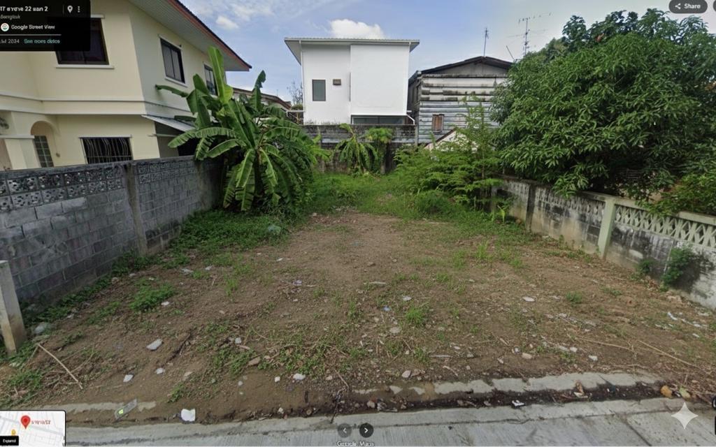 ขายที่ดินลาซาล 32 แยก2 51 ตร.ว. เหมาะสร้างบ้านเดี่ยว ไม่ต้องใช้ผนังร่วมกับใคร  2