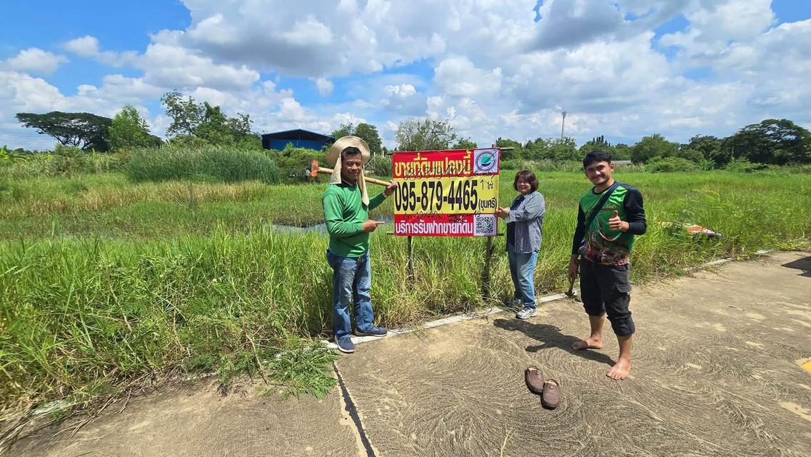 ขายด่วนที่ดิน 1 ไร่ ติดถนนคอนกรีต ซอย เคหะการเกษตร 49 บางบัวทอง นนทบุรี 1