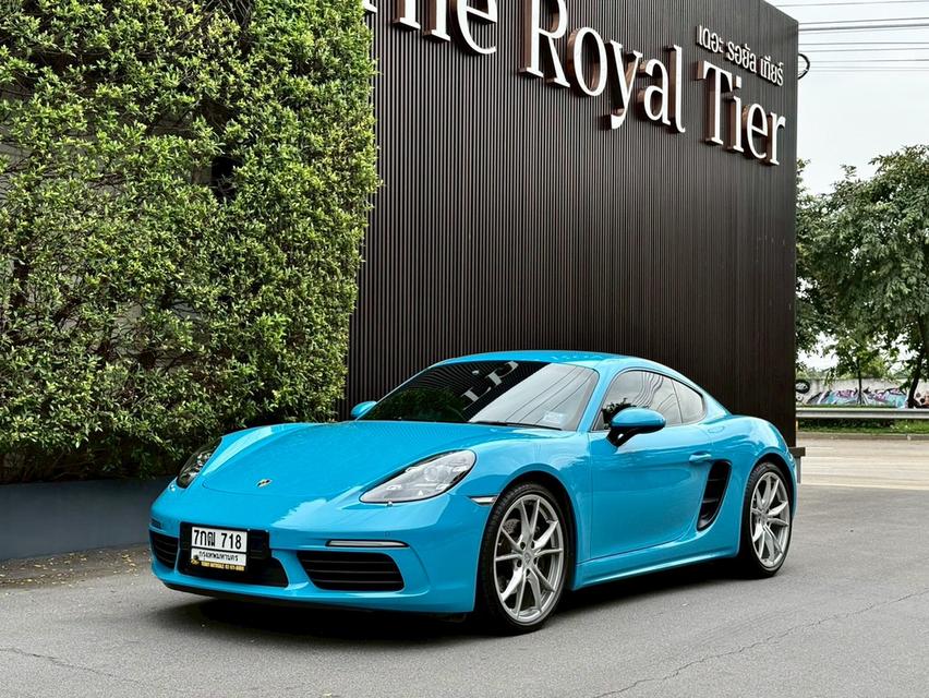 Porsche #718 Cayman สี Miami Blue ปี 2018