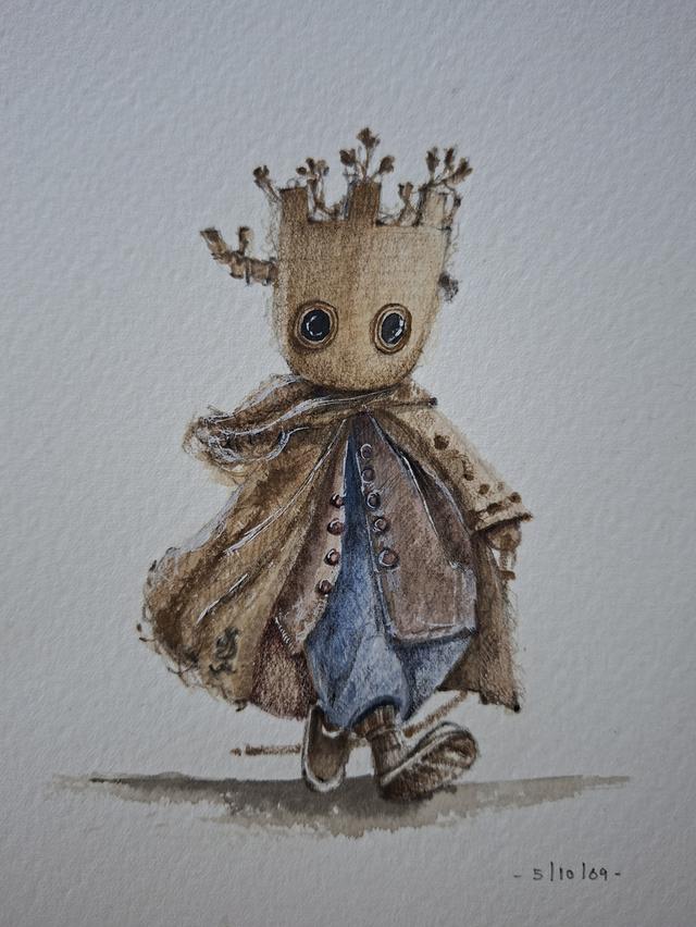 ภาพวาดสีน้ำ และ สีไม้