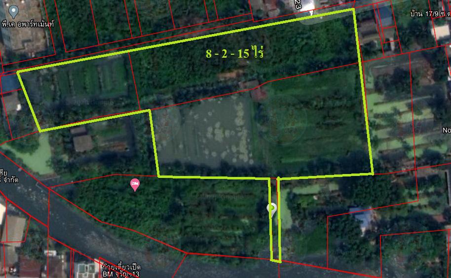 ขายที่ดินจรัญสนิทวงศ์ 23  จำนวน  8 ไร่ 2 งาน 15 ตารางวา 4