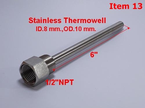 Thermowell SS304,SS316 สต็อกในไทย เปิดใบกำกับภาษีได้ พร้อมส่งด่วน รูปที่ 7