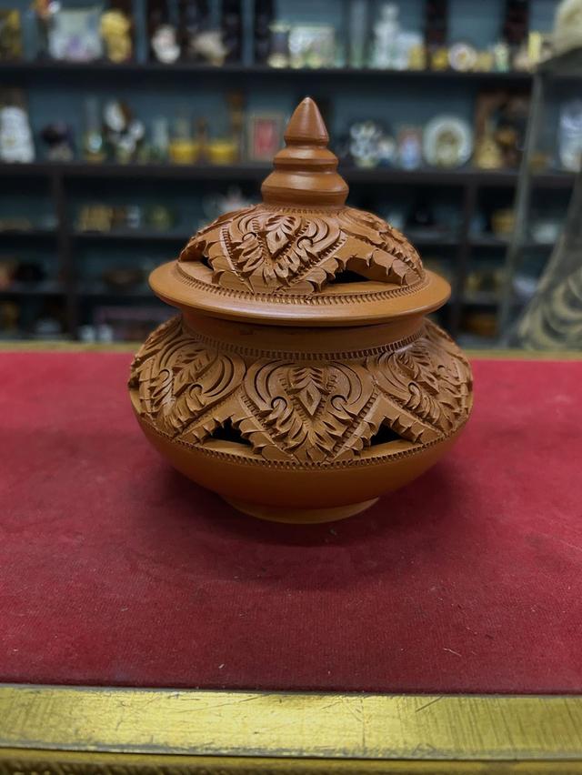 ผอบดินเผาแกะสลักลาย ผอบดินเผาแกะสลักลาย