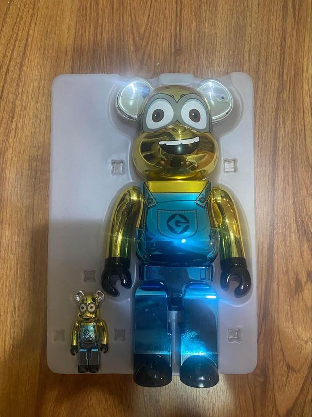 Bearbrick Minions Bob Chrome 4