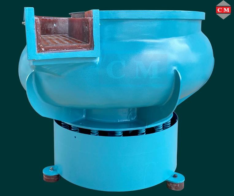  เครื่องขัดผิวโลหะแบบเขย่า (มีสะพานแยกชิ้นงาน) (Vibratory finishing machine with Separator)   2