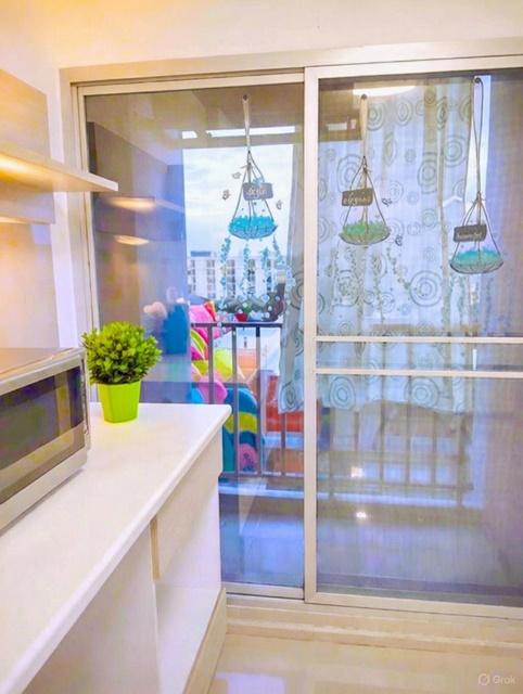 MRTหัวหมาก 900ม. ให้เช่าคอนโด ชั้น7 พร้อมเฟอร์ฯ 1นอน แอสปาย ลาดพร้าว 113 ตะวันนา 300 ม. ตลาดกลางแฮปปี้แลนด์ 400 ม. 8