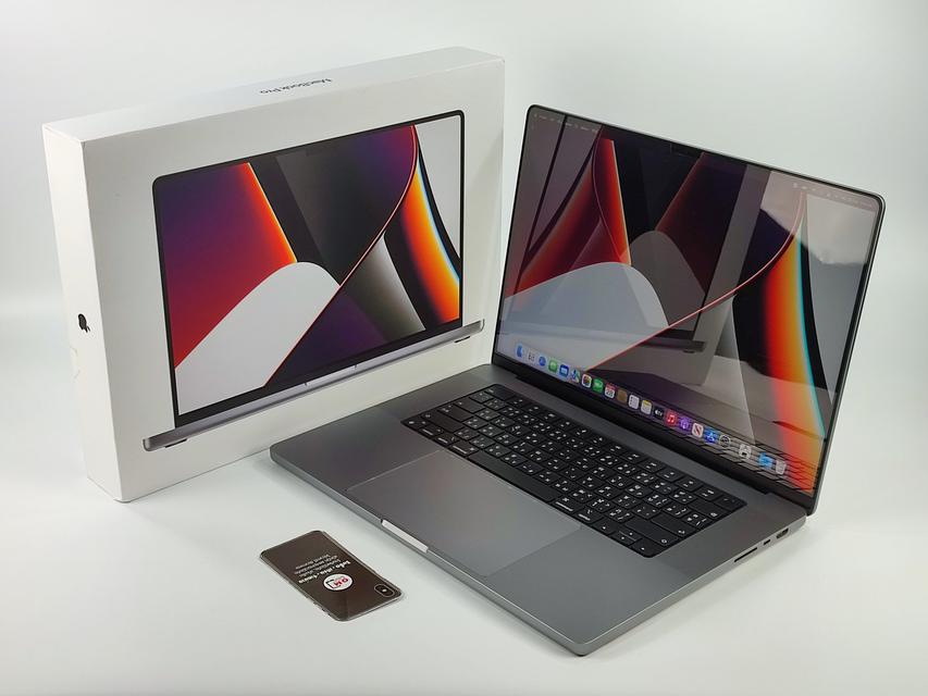 ขาย/แลก Macbook Pro 16-inch 2021 M1Pro 16/512 ศูนย์ไทย ประกันศูนย์ สภาพสวยมาก แท้ ครบกล่อง เพียง 76,900 บาท  1