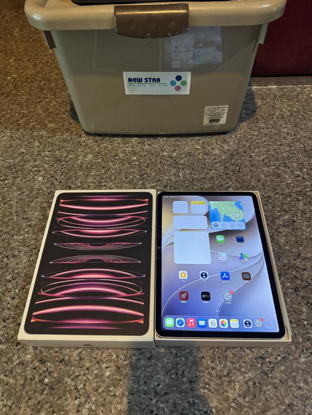 ขายiPadPro11นิ้วM2สีดำ128กิ๊กมีกล่องสภาพสวยๆจอไม่มีเหฃืองหายากถูผๆ