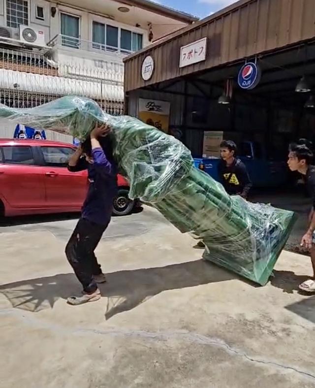 หุ่นตั้งโชว์ เทพีเสรีภาพ Statue of Liberty สูง3เมตรกว่า สภาพใหม่มือหนึ่ง สีเขียว รูปที่ 12