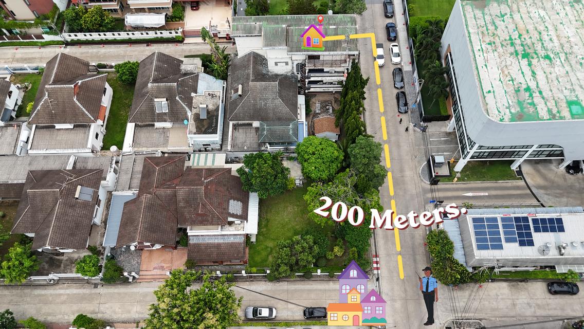 ขายที่ดินพร้อมบ้านเก่าแปลงหัวมุม #เกศินีวิลล์ (Kesinee Ville) 128 ตร.ว. ใกล้โรงเรียนนานาชาติ KIS เพียง 10 เมตร! 6