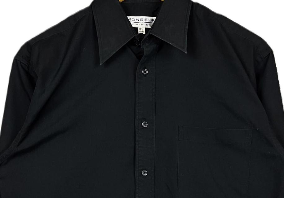 MONSIER By GIVENCY Men's Long Sleeve Black Shirt 5
