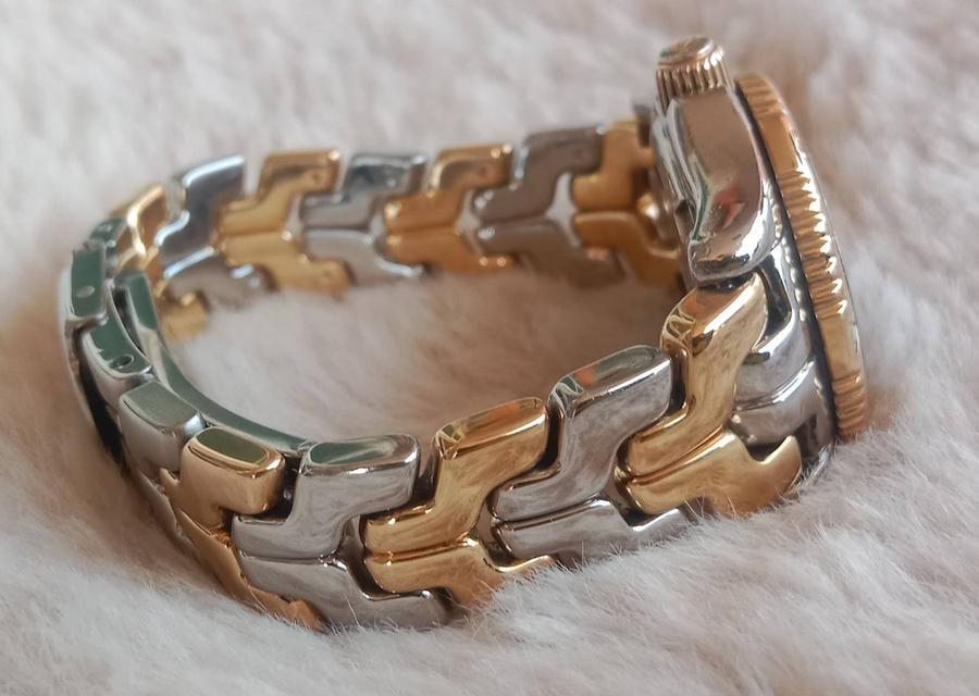 8.TAG Heuer Ladies SS/18k Gold WT1455 DW7002 Mother of Pearl Link Watch พร้อมกล่องแท้