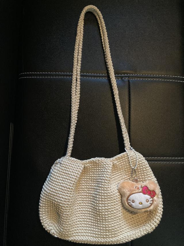 กระเป๋าถักเชือกฟอกนิ่ม