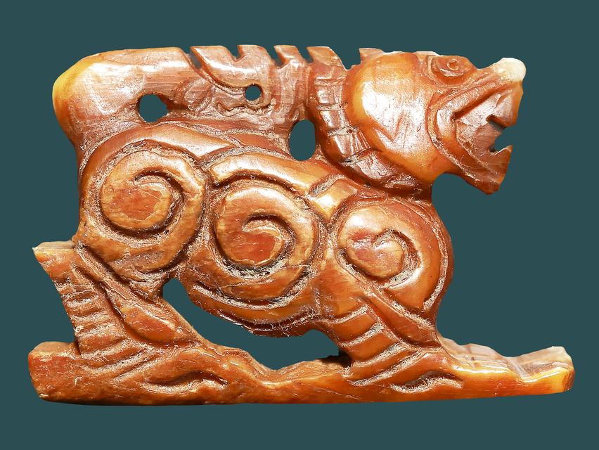 สิงห์สามขวัญ หลวงพ่อเดิม วัดหนองโพ ขนาด 1.5 x 2.0 ซม. เก่ามันส์สุดๆ 3