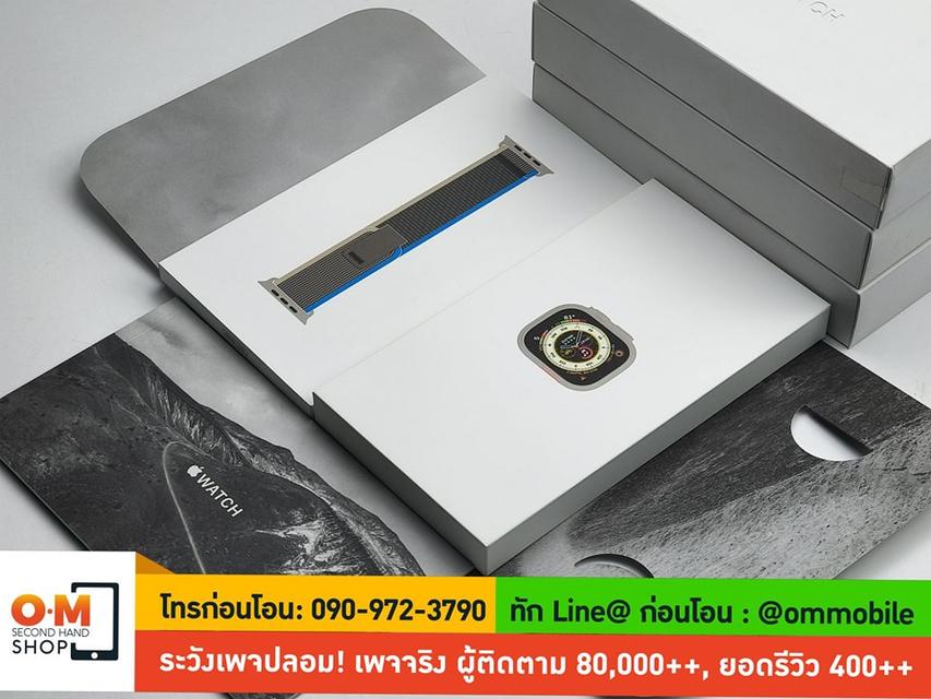 ขาย/แลก Apple Watch Ultra 49mm Titanium Case ศูนย์ไทย ของใหม่มือ1 แกะเช็ค ประกัน 03/11/2025 เพียง 18,990 บาท  5