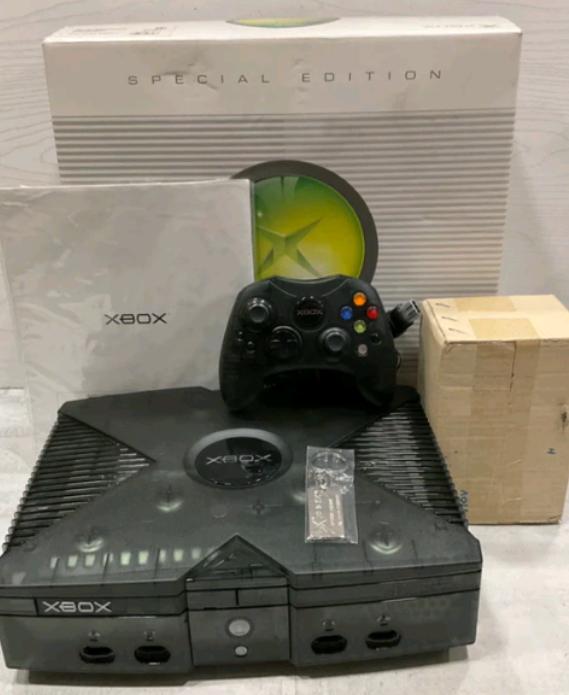 เครื่องเกม Xbox Original Special Edition Skeleton Black Console