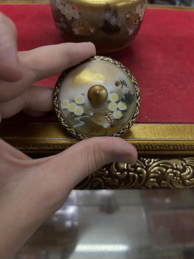 กาน้ำชาเซรามิก เขียนลาย (ตำหนิตามภาพ) 6