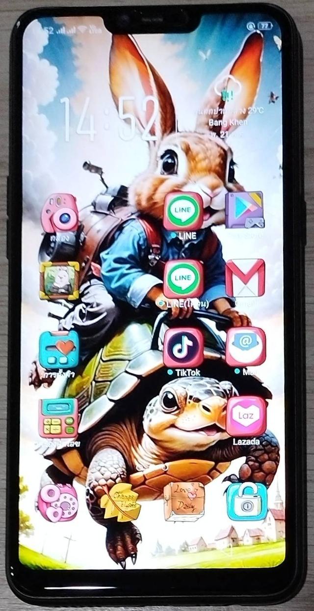 ขายมือถือ ยี่ห้อ OPPO รุ่น A3s สีดำเงา อุปกรณ์ครบมีกล่องพร้อม สภาพสวย แบ็ตอึด