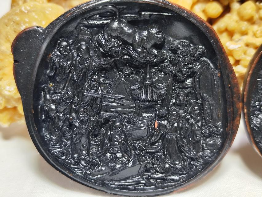 Chinese Wood and Lacquer Carved Lid 18/19th Century ฝาไม้แกะสลักอย่างประณีตและงดงามทั้งสองด้าน รูปที่ 5
