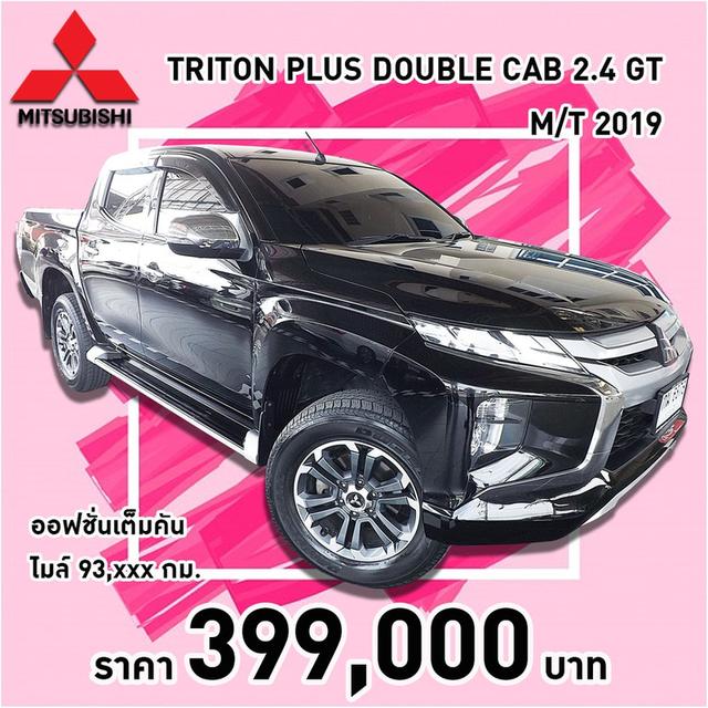 รหัสรถ KCY6878 MITSUBISHI TRITON PLUS DOUBLE CAB 2.4 GT M/T ปี 2019