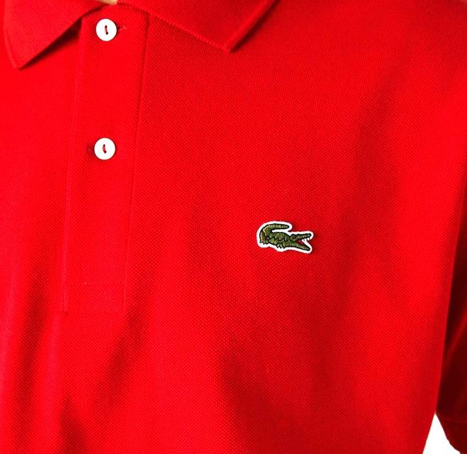 LACOSTE Classic-Fit Men’s Polo Shirt Red รูปที่ 3