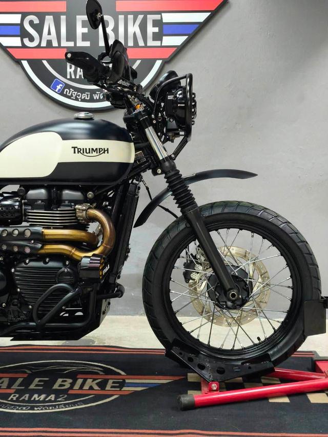 ออกถ 0 บาท Triumph Street Scrambler 900 ปี 2018 abs 🇬🇧 รถมือเดียว ของแต่งหลักแสน รูปที่ 6