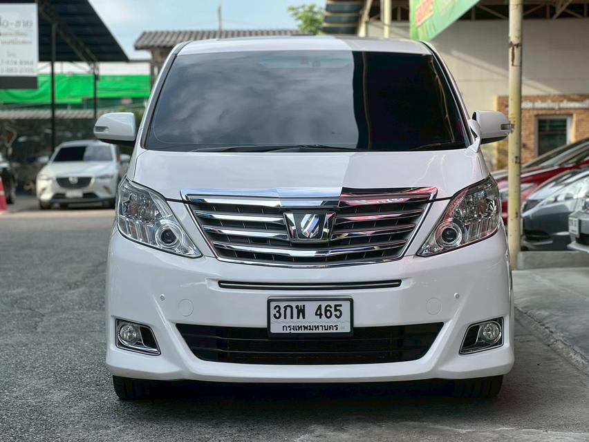 TOYOTA ALPHARD ปี 2014 รุ่น 2.4V MNC เบนซิน ออโต้ สีขาวมุก รถสวยเลขไมล์ 155,000 km