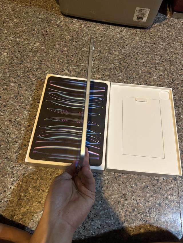 ขายiPadPro11นิ้วM2สีหายากSilver128กิ๊กสูนTrueยกกล่องไร้รอยตกใช้งานดีทุกๆฟังชั่นถูกๆ 6