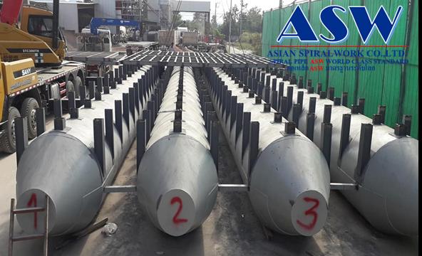 ทุนเรือasw โป๊ะเรือasw แพโป๊ะลอยน้ำasw ท่อสไปรัลasw spiral pipe ฟิตติ้ง 14
