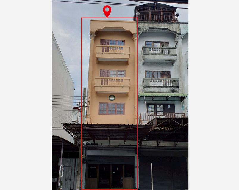ขายอาคารพาณิชย์ 4 ชั้นครึ่ง ซอยสีหบุรานุกิจ 11 เขตมีนบุรี รถไฟฟ้าสีชมพู สถานีตลาดมีนบุรี หน้าปากซอย 1