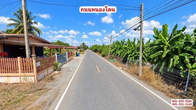 ขายถูกที่ดินพร้อมบ้าน 1 ชั้นพร้อมเฟอร์ 2-0-4 ไร่ ติดถนนหลัก น้ำไม่ท่วม ไว้ยามพักผ่อนยามเกษียณหรือทำเกษตร,ใกล้ชุมชน,ตลาด 3