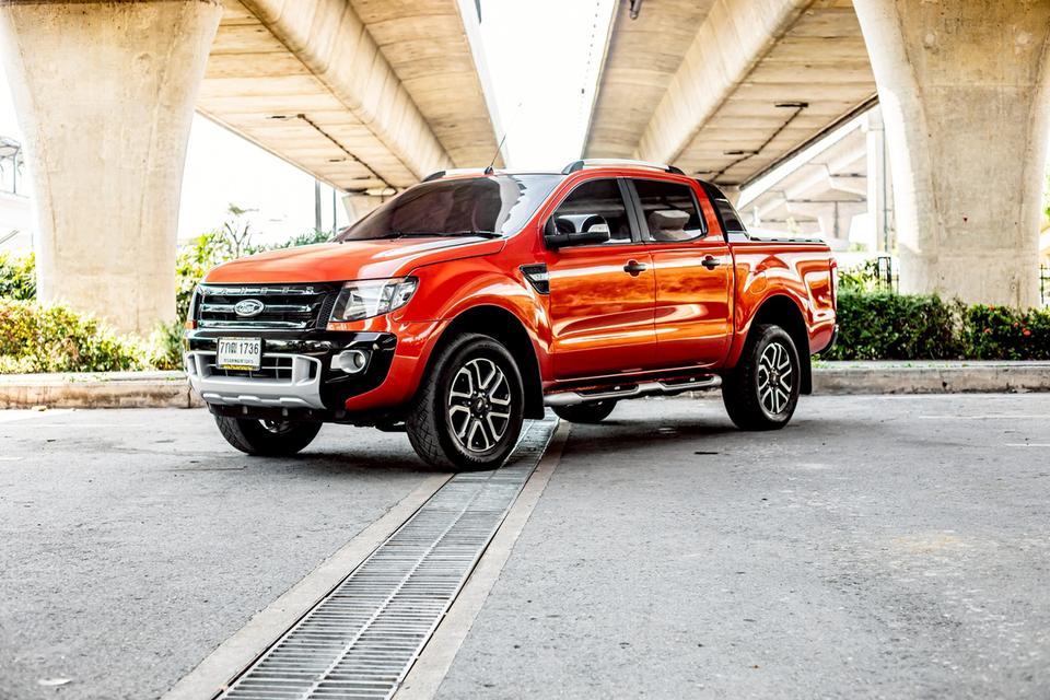 Ford Ranger 3.2 Wildtrak 4X4 Hi-Lander Double Cab เกียร์ AT ปี 2013 สีส้ม