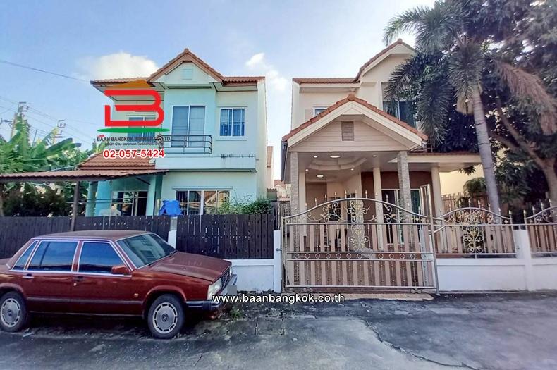 บ้านเดี่ยว เนื้อที่ 34.8 ตร.ว. หมู่บ้านนันทวัน 10 (ซอยเลียบวารี 37) ถนนเลียบวารี แขวงโคกแฝด เขตหนองจอก 1