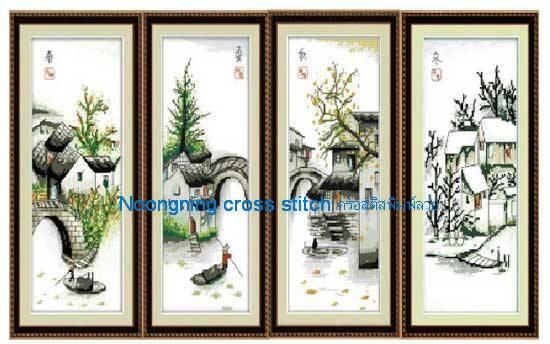 ร้าน Noongning Cross stitch ครอสติสพิมพ์ลาย จำหน่ายอุปกรณ์ครอสติส ภาพติดเพชร1592 2