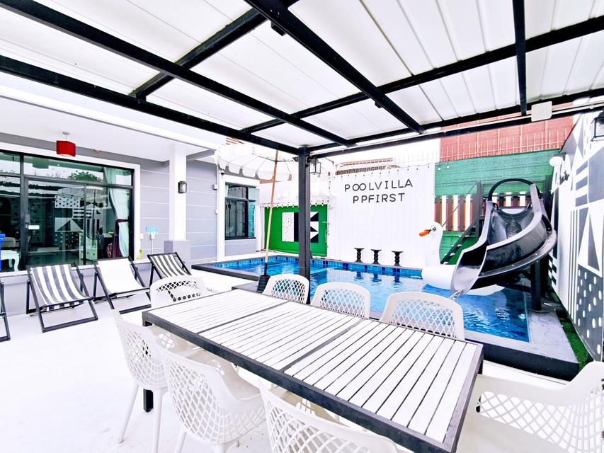 ขายบ้านเดี่ยว 100 ตรว. พร้อมเฟอร์นิเจอร์และสระว่ายน้ำส่วนตัว ราคาถูกกว่าจนตกใจ 2