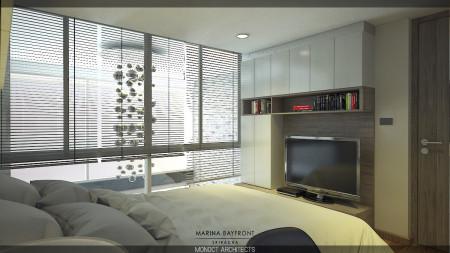 ให้เช่า มารีน่า เบย์ฟร้อนท์ ศรีราชา ห้องแบบ Duplex เพิ่มพื้นที่ความสุขในคอนโด 2 ชั้น เฟอร์นิเจอร์สุดหรู เครื่องใช้ไฟฟ้าค 1