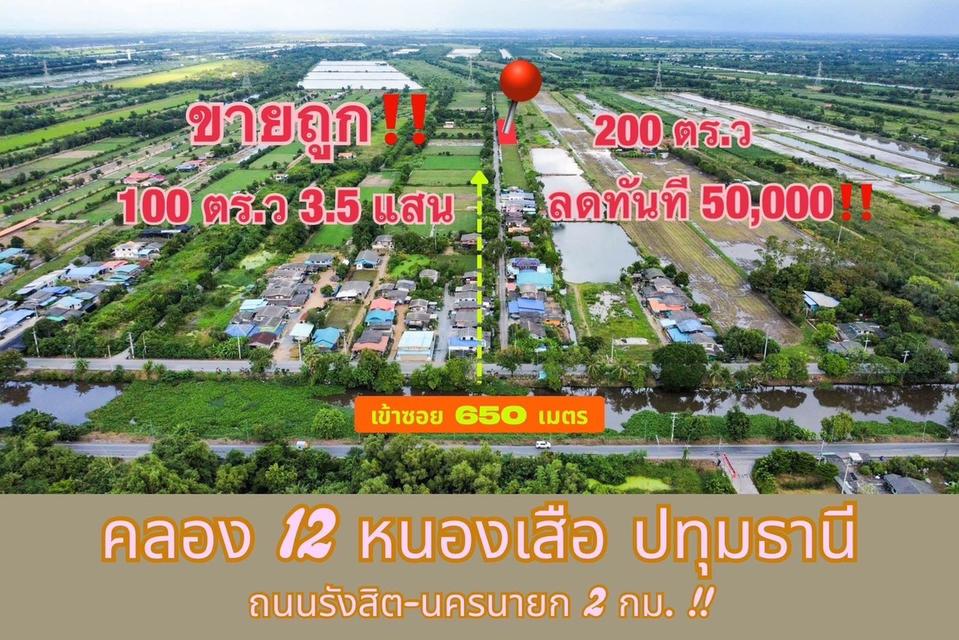 ขายที่ดินทำเลดี รังสิต–นครนายก ขนาด 100 ตร.ว เพียง 350,000 บาท (ราคาถูกที่สุดในโซน!) 2