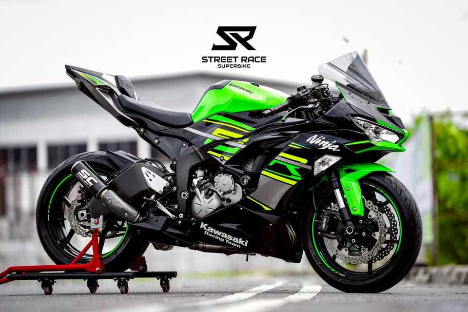 2019 Kawasaki ninja zx6-r krt รถปี 2019 ดำเขียว ของแต่งพอมี 6