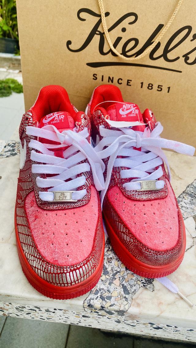 Nike Air Force 1 Low  Snake Lizard 315115-615 ❤️Red Women's Sneakers 2009 Size 7 US 38/24 11