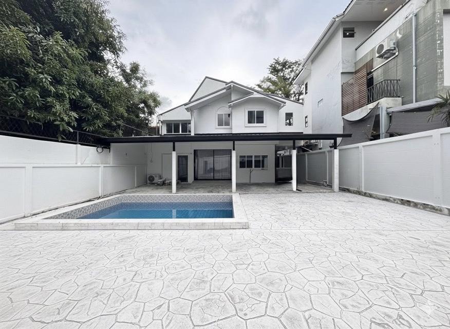 🏡 ให้เช่า บ้านเดี่ยว 5 ห้องนอน พร้อมสระว่ายน้ำส่วนตัว 500 ตรม. ใกล้ MRT สุทธิสาร (1.5 กม.) 1