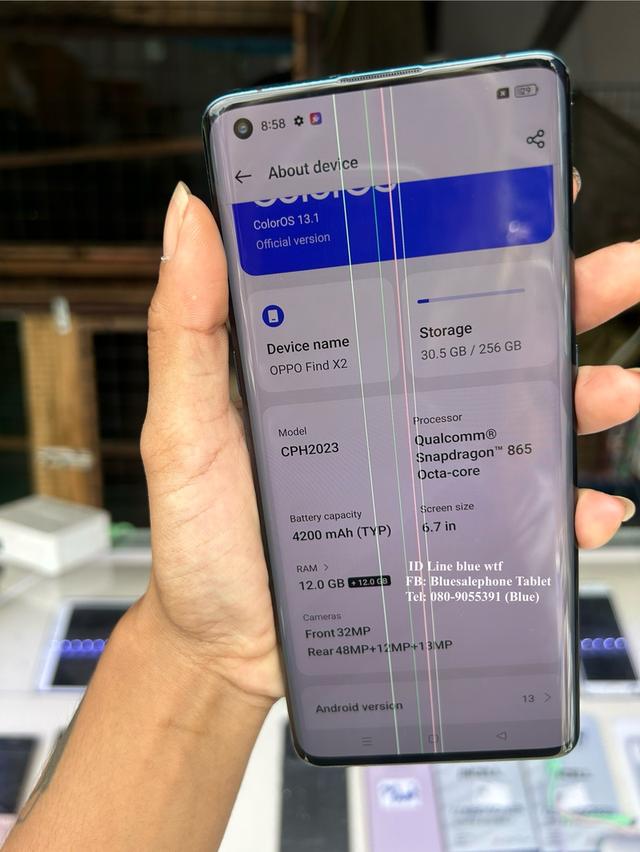 OPPO Find X2 รองรับ5G จอโค้ง6.7นิ้วRom256Ram12บวก12 ใชังานปกติ ได้ทุกแอพ ได้ทุกซิม รูปที่ 4