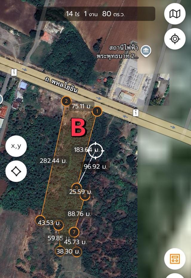 ขายที่ดิน15ไร่ และ 12 ไร่  ติดถนนพหลโยธิน1พระพุทธบาท สระบุรี ลพบุรี พิกัด ตรงข้ามสถานีไฟฟ้าพระพุทธบาท 6
